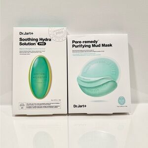 Lot of 2 Set Of 5 Masks Dr. Jart Soothing Hydra  & Pore Remedy Mud New